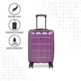 SWISSBRAND FRIBURG Range Purple Color Hard Cabin Luggage