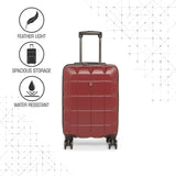 SWISSBRAND C FRIBURG Range Burgundy Color Hard Cabin Luggage