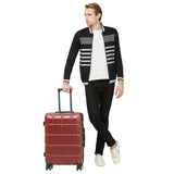 SWISSBRAND C FRIBURG Range Burgundy Color Hard Cabin Luggage