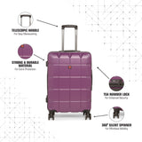 SWISSBRAND FRIBURG Range Purple Color Hard Cabin Luggage