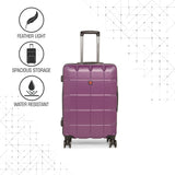 SWISSBRAND FRIBURG Range Purple Color Hard Cabin Luggage