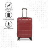 SWISSBRAND C FRIBURG Range Burgundy Color Hard Cabin Luggage