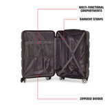 SWISSBRAND C FRIBURG Range Dark Grey Color Hard Cabin Luggage