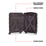 SWISSBRAND Friburg Hard Large Dark Grey Luggage Trolley