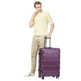 SWISSBRAND FRIBURG Range Purple Color Hard Cabin Luggage