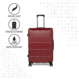 SWISSBRAND C FRIBURG Range Burgundy Color Hard Cabin Luggage