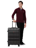 SWISSBRAND C FRIBURG Range Dark Grey Color Hard Cabin Luggage