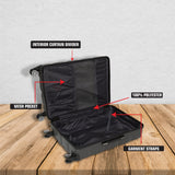 SWISSBRAND C FRIBURG Range Dark Grey Color Hard Cabin Luggage