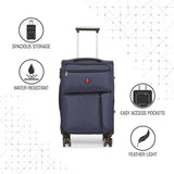SWISSBRAND C LOCARNO Range Dark Blue Color Soft Cabin Luggage