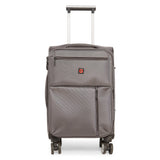 SWISSBRAND Locarno Soft Medium Dark Grey Luggage Trolley