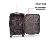 SWISSBRAND C LOCARNO Range Dark Grey Color Soft Cabin Luggage