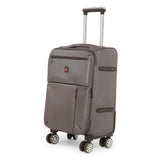 SWISSBRAND Locarno Soft Medium Dark Grey Luggage Trolley