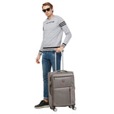 SWISSBRAND C LOCARNO Range Dark Grey Color Soft Cabin Luggage