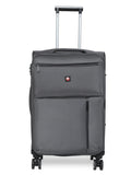 SWISSBRAND C LOCARNO Range Dark Grey Color Soft Cabin Luggage