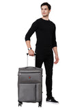 SWISSBRAND C LOCARNO Range Dark Grey Color Soft Cabin Luggage