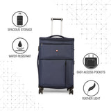 SWISSBRAND Locarno Soft Body Large Dark Blue Luggage Trolley