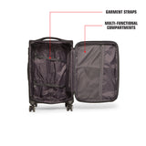 SWISSBRAND Locarno Soft Body Large Dark Blue Luggage Trolley