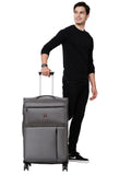 SWISSBRAND C LOCARNO Range Dark Grey Color Soft Cabin Luggage