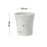 Yankee Candle White Hearts Votive Holder