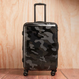 HEYS Black Camo Hard Medium Black Camo Luggage Trolley