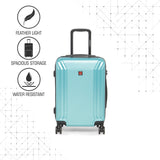 SWISSBRAND C VERNIER Range Green Color Hard Cabin Luggage