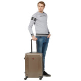 SWISSBRAND Vernier Hard Body Cabin Coffee Luggage Trolley