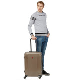 SWISSBRAND C VERNIER Range Coffee Color Hard Cabin Luggage