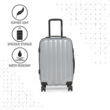 SWISSBRAND Baden Hard Body Cabin Grey Luggage Trolley