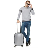 SWISSBRAND Baden Hard Body Cabin Grey Luggage Trolley