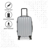 SWISSBRAND C BADEN Range Grey Color Hard Cabin Luggage