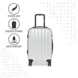 SWISSBRAND C BADEN Range Silver Color Hard Cabin Luggage