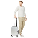 SWISSBRAND C BADEN Range Silver Color Hard Cabin Luggage