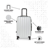 SWISSBRAND C BADEN Range Silver Color Hard Cabin Luggage