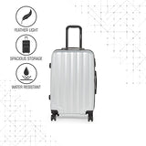 SWISSBRAND C BADEN Range Silver Color Hard Cabin Luggage