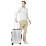 SWISSBRAND C BADEN Range Silver Color Hard Cabin Luggage