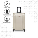 SWISSBRAND Vernier Hard Body Large Beige Luggage Trolley