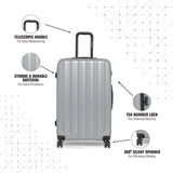 SWISSBRAND C BADEN Range Grey Color Hard Cabin Luggage