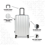 SWISSBRAND C BADEN Range Silver Color Hard Cabin Luggage