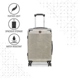 SWISSBRAND C GENEVE Range Gold Color Hard Cabin Luggage