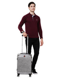 SWISSBRAND C GENEVE Range Silver Color Hard Cabin Luggage