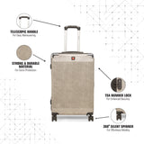 SWISSBRAND C GENEVE Range Gold Color Hard Cabin Luggage