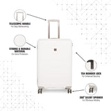 SWISSBRAND MATTERHORN Range White Color Hard Cabin Luggage