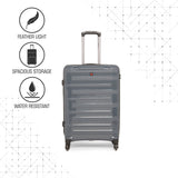 SWISSBRAND SION Range Grey & Black Color Hard  Luggage