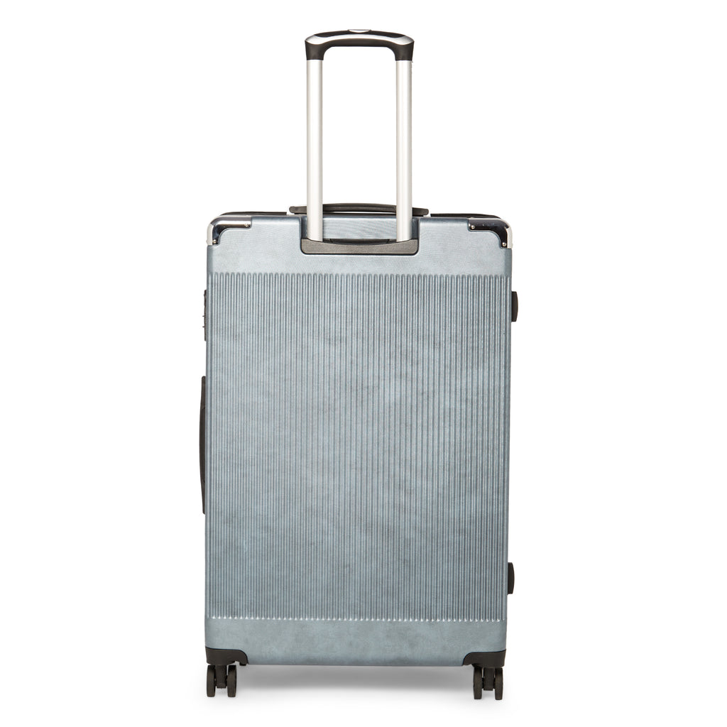 SWISSBRAND Geneve Hard Body Large Blue Luggage Trolley