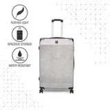 SWISSBRAND C GENEVE Range Silver Color Hard Cabin Luggage