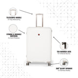 SWISSBRAND MATTERHORN Range White Color Hard Cabin Luggage