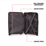 SWISSBRAND SION Range Maroon & Black Color Hard  Luggage