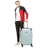 SWISSBRAND Aubonne Hard Body Cabin Light Blue Luggage Trolley