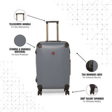 SWISSBRAND ETOY Range Dark Grey Color Hard  Luggage