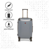 SWISSBRAND AUBONNE Range Dark Grey Color Hard  Luggage